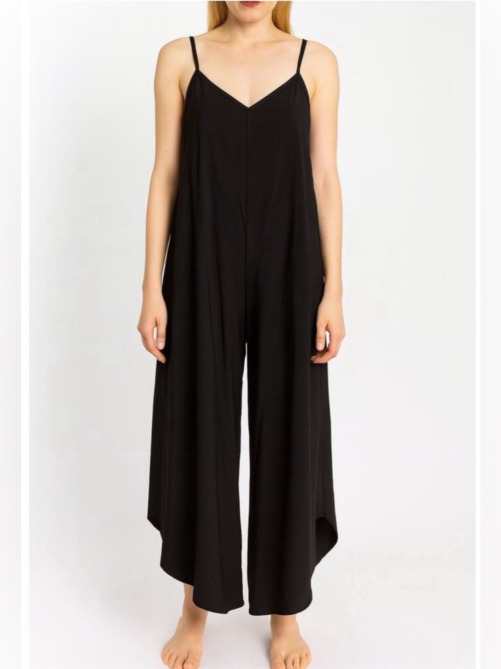 Final Touch Black Romper with Tie Detail MEDIUM